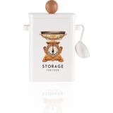 The Mia Storage Mutfak Saklama Kabı 13X20X28 cm - Beyaz - Tek Ebat