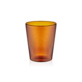 The Mia Striped Borosilikat 400 ml Amber Cam Bardak