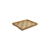 The Mia TPS0066 Wicker 31x25 CM Bambu Tepsi