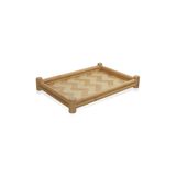 The Mia TPS0072 Wicker 36x25 CM Bambu Tepsi