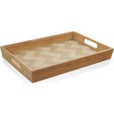 The Mia TPS0074 Wicker Bambu Dikdörtgen Tepsi - Standart