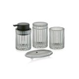The Mia Vinka Banyo Seti 4 Parça Şeffaf 300 Ml