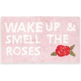 The Mia Wake Up And Smell The Roses Renkli Pamuklu Banyo Paspası 60 x 100 cm - Standart