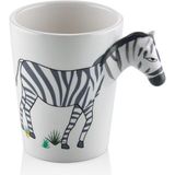 The Mia Zebra Kulplu Kupa 420 ml - Renkli