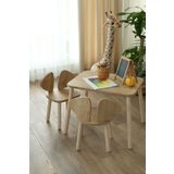 The Mimar Kahverengi Montessori Çocuk Masa Ve 2 Sandalye
