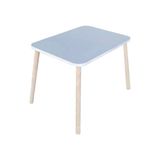 The Mimar The White Beyaz Ahşap Masa (Çocuklar Için Yaz-Sil Montessori Aktivite ve Etkinlik Masası) - Beyaz - Naturel Ahşap