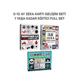 The Monarch Co 0-12 Ay Kapsamlı Bebek Zeka Kartı Gelişim Seti - Tummy Time Aynalı, Yüksek Kontrastlı Eğitici Full Set (3'lü Paket)