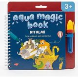 The Monarch Co Aqua Magic Book Kıtalar Temalı Sihirli Su ile Boyama Kitabı - Leke Yapmaz, Tekrar Kullanılabilir Eğitici Etkinlik Seti (3+ Yaş)
