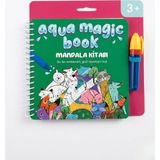 The Monarch Co Aqua Magic Book Sihirli Su Boyama Kitabı - Mandala, Leke Yapmaz Yeniden Kullanılabilir Eğitici Oyuncak (3+ Yaş)