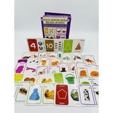 The Monarch Co Eğitici Zeka Kartları Seti 5'li Konsept - Sayılar, Renkler, Şekiller, Zıt Kavramlar - Çift Dilli (Tr/en) Okul Öncesi Flashcard