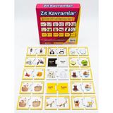 The Monarch Co Eğitici Zıt Kavramlar Puzzle Eşleştirme Kartları - Okul Öncesi Türkçe & Ingilizce Destekli Gelişim Seti