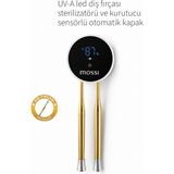 The Mossi Uv-A LED Diş Fırçası Sterilizatörü ve Kurutucu – Sensörlü Otomatik Kapak - Beyaz - Siyah