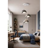 the mr east Beton Görünümlü 3 Lü Dekoratif Sarkıt Avize 30X22 cm Pla Modern Ev Aydınlatması - Gri
