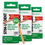 The Natural Dentist Stim-U-Göçük Plak Sökücüler 24 Paket 25 Pena/Paket (600 Pena) - Nane Aroması