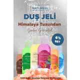 The Natureel Nemlendirici Himalaya Tuzlu Banyo ve Duş Jeli Seti - 6 x 100 ml - Arındırıcı ve Canlandırıcı Etki