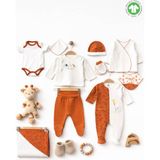The Nest Kids Earthly Safari Organik 10’lu Organik Pamuklu Sertifikalı Set Hastane Çıkışı - Çok Renkli - Yenidoğan