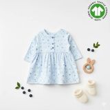 The Nest Kids Sky Garden Organik Bebek Elbisesi Nefes Alan Rahat Şık Tasarım - 3 - 6 Ay - Pembe - Pudra - Somon