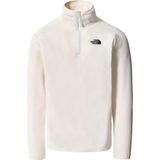 The North Face 100 Glacier 1/4 Zip Erkek Bej Polar Sweatshirt - Beyaz - 2XL