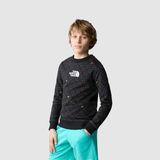 The North Face B Drew Peak Light Crew Print Erkek Çocuk Sweatshirt - Siyah