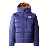 The North Face B Reversible Perrito Jacket Çocuk Mont Lacivert Sarı CAVE BLUE/ALMOND BUTTER XL