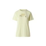THE NORTH FACE Bitmap Silhouette Grafik T-Shirt, S, NF0A8G0CG6O1TNF.G6O1S, Limon, Kadın