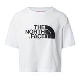The North Face Cropped Easy Kadın Beyaz Bisiklet Yaka Tişört