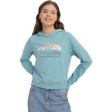 The North Face D2 Graphic Crop Hoodie Kadın Sweatshirt - NF0A83FG - Mint - XS
