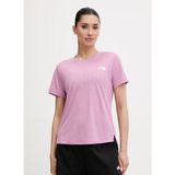 The North Face Embossed Kadın Mor Tişört (NF0A8G8CG6E1) - L