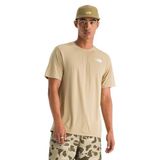 The North Face Erkek 24/7 Kısa Kollu Tişört - Flashdry Teknolojisi ve Isı Transferi Logolu Hafif Atletik Gömlek, Haki Taş, M