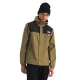 The North Face Erkek Antora Su Geçirmez Ceket (Standart ve Büyük Beden) | Rüzgar Geçirmez ve Su Geçirmez Yağmurluk, Ayarlanabilir Kapüşon, Sedir/Tnf Siyah, S