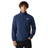 The North Face Erkek Buzul Polar Çeyrek Fermuarlı Ceket - 2 Fermuarlı El Cebi, Rahat Esnek Kumaş, Zirve Donanması, XXL