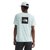 THE NORTH FACE Erkek Core Box NSE Kısa Kollu Tişört | Fitilli Yakalı Markalı Tişört, Opal Frost, M