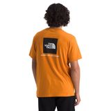 THE NORTH FACE Erkek Core Box NSE Kısa Kollu Tişört | Fitilli Yakalı Markalı Tişört, Toz Turuncu, S