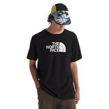 THE NORTH FACE Erkek Core Half Dome Kısa Kollu Tişört | Grafik Tasarım ve Nervürlü Yaka Düzenli Kesim Pamuklu Gömlek, Tnf Siyah/Tnf Beyaz, L