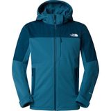 The North Face Erkek Dıablo Softshell Mont Çıkarılabilir Kapüşonlu Havadar Polyester Kumaş ile Mavi NF0A7ZFS7BI1