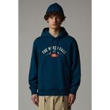 The North Face Erkek Hoodie Varsity Graphic Sweatshirt Koyu Mavi - Mavi - L - Midnight