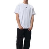 The North Face Erkek M Essential Center Logo Relaxed Short SL Tişört (1'li Paket), Tnf Beyaz, L