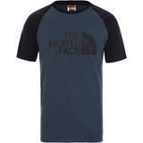 THE NORTH FACE Erkek M Ss Reglan Kolay Tişört Mavi Kanatlı Cam Göbeği