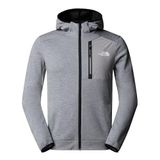 The North Face Erkek Mountain Athletics polar tam fermuarlı ceket (1'li paket), Tnf Soluk Gri (Grey) Heather/M, M