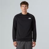 The North Face Erkek Reaxion 2.0 Crew Sweatshirt Siyah Standart Kesim ve Yumuşak Polar Kumaş - XS
