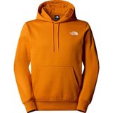 The North Face Erkek Sımple Dome Regular Kapüşonlu Sweatshirt %68 Pamuk Turuncu Rahat Kesim Dış Mekan Kullanımı