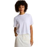 The North Face Evolution Simple Dome Cropped Relaxed Kadın Beyaz Outdoor T-Shirt NF0A8FDHFN41