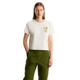 THE NORTH FACE Flora Embro Regular Baskılı T-Shirt, L, 5003365134, Beyaz, Kadın