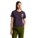 THE NORTH FACE Flora Embro Regular Baskılı T-Shirt, M, 5003365116, Mor, Kadın