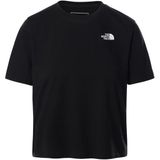 The North Face Foundation Crop Kadın Tişört Siyah Outdoor Kullanım İçin Rahat Kesim - XS