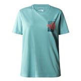 THE NORTH FACE Foundatıon Graphıc Tee Kadın T-Shirt - NF0A55B2 Su Yeşili XS