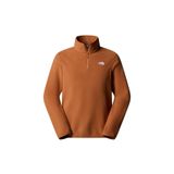 The North Face Glacier Fleece 1/4 fermuarlı erkek sweatshirt (1'li paket), Yanık Ombre, L