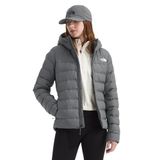 The North Face Kadın Aconcagua 3 Kapüşonlu Ceket - Yalıtımlı Kışlık Mont, Rüzgar ve Suya Dayanıklı, Dayanıklı Ekli Kapüşonlu, Füme İnci, X-Small