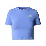 The North Face Kadın ESSENTIAL CROPPED SLEEVE Tişört NF0A55AO0YI1 Mavi M