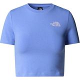 The North Face Kadın Essentıal Cropped Şort Sleeve Tişört NF0A55AO0YI1 - M - Mavi